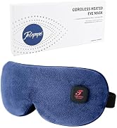 Heated Eye Mask for Dry Eyes, Cordless Warm Eye Compress for Blepharitis, Styes, 1000mAh, Washabl...