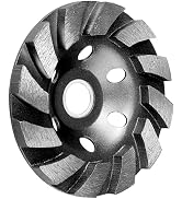 SUNJOYCO 4.5 Inch Concrete Grinder Wheel, Diamond Cup Grinder, 12 Turbo Segments Concrete Grindin...