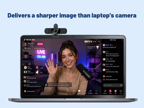 4k usb-c webcam for live streaming