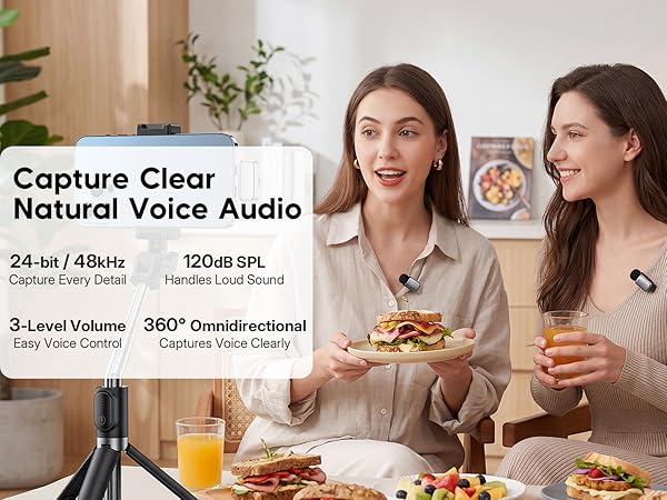 Capture Clear Natural Voice Audio