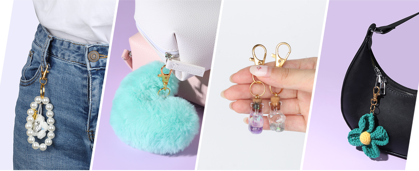 Versatile Gold Keychains