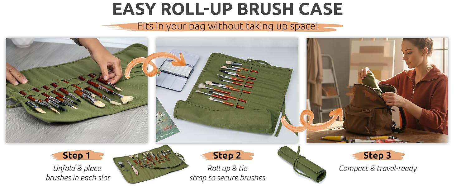paint brush organizer