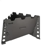 Kuvik Titanium Solid Fuel Stove - Ultralight and Compact Stove for Backpacking, Camping, and Surv...