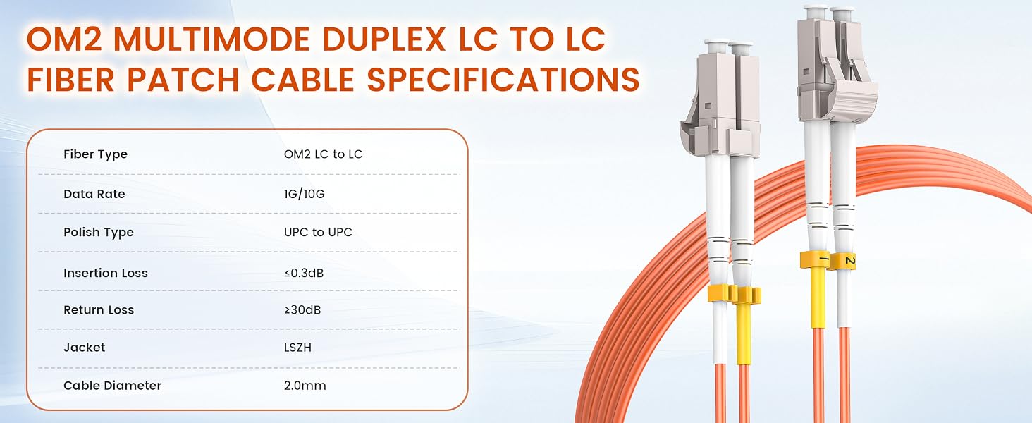 om2 fiber lc to lc;lc to lc fiber patch cable;fiber patch cable;fiber cable;multimode fiber lc to lc
