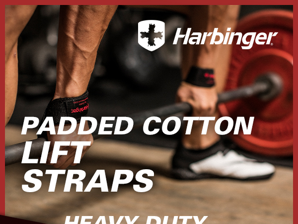 Harbinger Padded Cotton Lift Straps