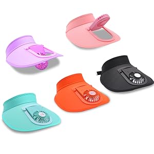 Sun Visors Hat with Fan