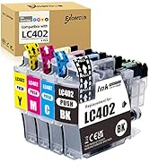 EXCERCUS LC402 Ink Cartridges Compatible for Brother LC 402 with MFC J5340DW MFC J6740DW MFC J654...