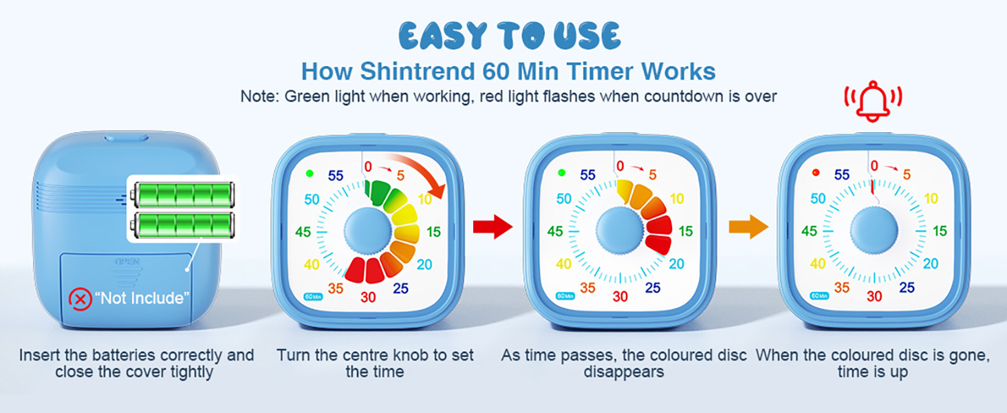 timer visual countdown easy to use