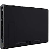 eXtremeRate Soft Touch Grip Black Console Back Plate DIY Replacement Housing Shell Case for Ninte...