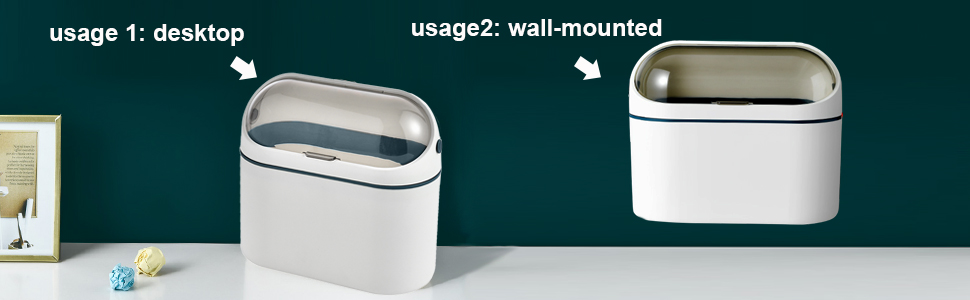 desktop trash can