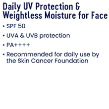 Daily UV protection & weightless moisture for face