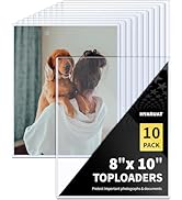 HYARUAT 8x10 Toploaders - Clear Rigid Photo Protectors, Hard Plastic Sleeves for Photos, Document...