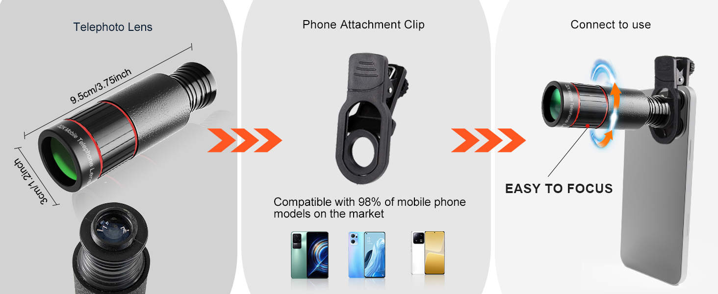 how to use the phone lens