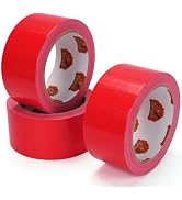 TAPEBEAR Red Duct Tape Heavy Duty 1.88" x 60FT, Strong Tough Utility Ducting Tape Waterproof, No ...
