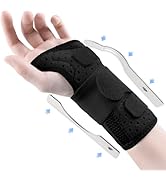 Carpal Tunnel Wrist Brace Night Support with Splints Left Hand, Hand Brace for Arthritis, Tendoni...