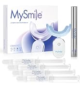 MySmile Deluxe 10 Min Teeth Whitening Kit with 28 LED Light, 35% Carbamide Peroxide Teeth Whiteni...