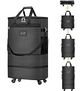 WELIDAY Suitcases with Wheels Expandable Luggage Bag Foldable Suitcase with 4 Universal Wheels Co...