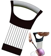 Onion Holder for Slicing Onion Slice Holder Kitchen Chopper Assistant Tool,Vegetable Cutter with ...