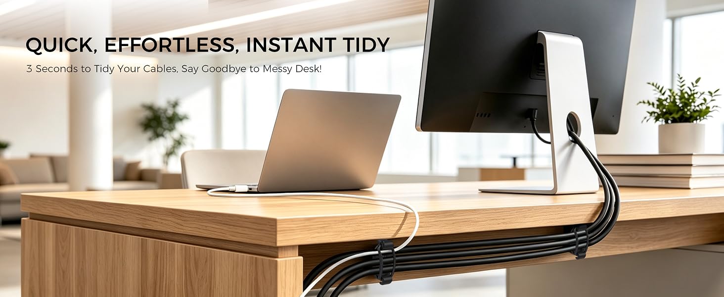 adjustable cable management clips self adhesive cord organizer with elastic loop cable clips