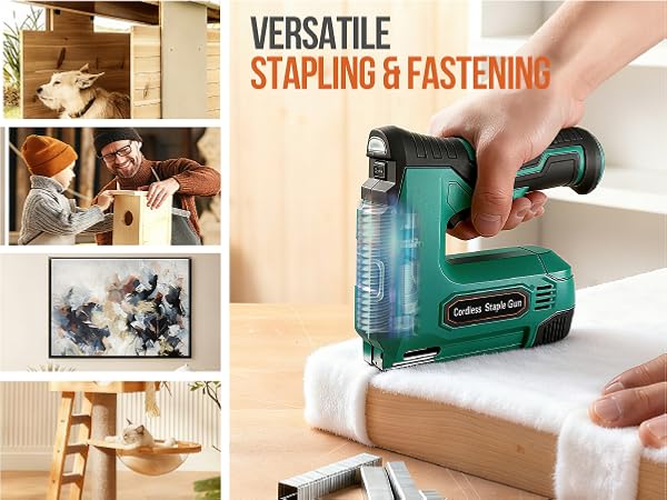 Hi-Spec 4V Cordless USB Staple Gun for DIY, Crafts, Furniture and Carpentry