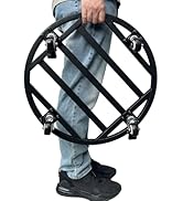 Hongsane 20" Round Plant Stand with Wheels Heavy Duty,Large Metal Plant Caddy Indoor Outdoor Use,...