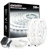 dalattin White LED Strip Lights 50ft Dimmable Bright 24V Led Light Strip 6500K Daylight White 900...