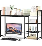 Snughome Desk Shelf, 44.9" Large Desktop Organizer Shelf, Desk Hutch for Computer Monitor, 4 Tier...