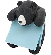 RhyNSky Black Bear Pop Up Sticky Notes Holder Animal Pop-up Note Dispenser for Desk Office School...