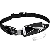 Running Belt for Men Women,Running Waist Pack with 2 Pockets Reflective Slim Sports Money Belt fo...