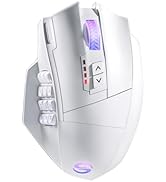 UtechSmart Venus Pro Wireless MMO Gaming Mouse, 16,000 DPI Optical Sensor, 2.4 GHz Transmission T...