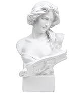 Norrclp Greek Statue of Musical Goddess, Classic Roman Head Bust Greek Mythology Sculpture for Li...