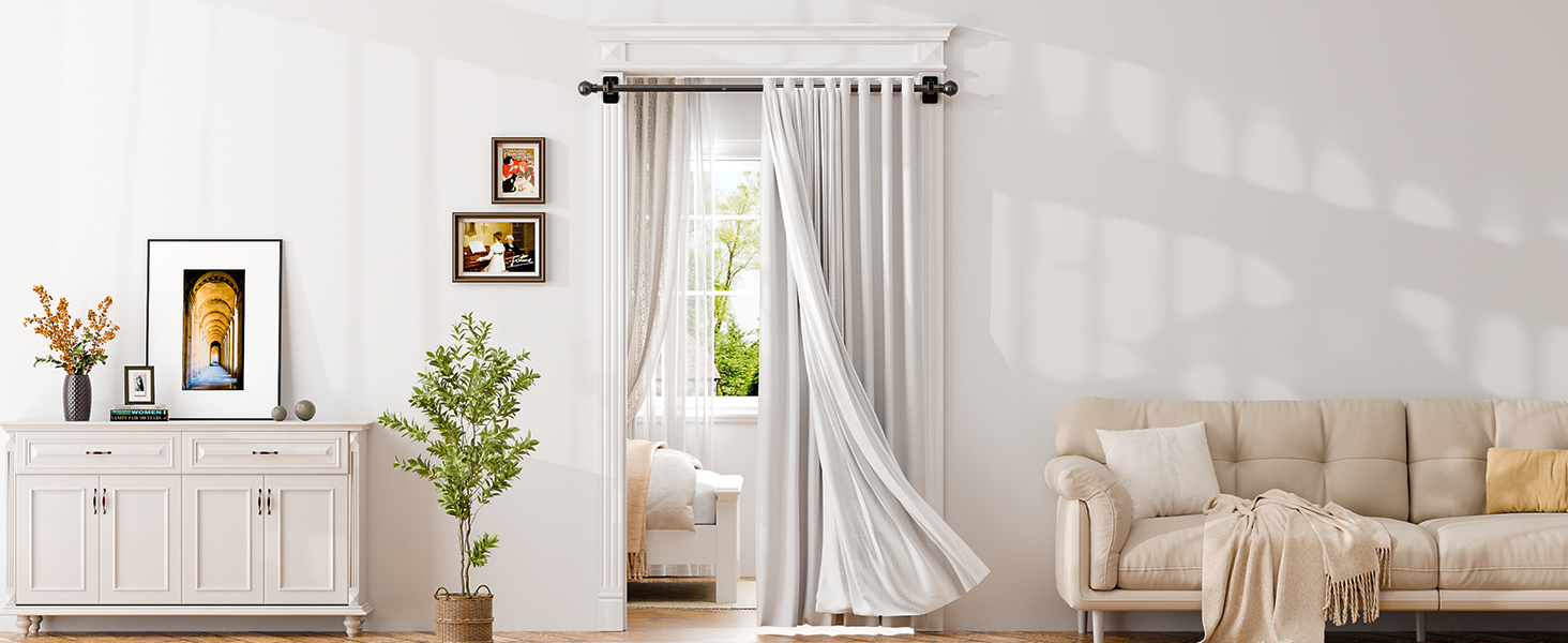 curtain rods no drilling