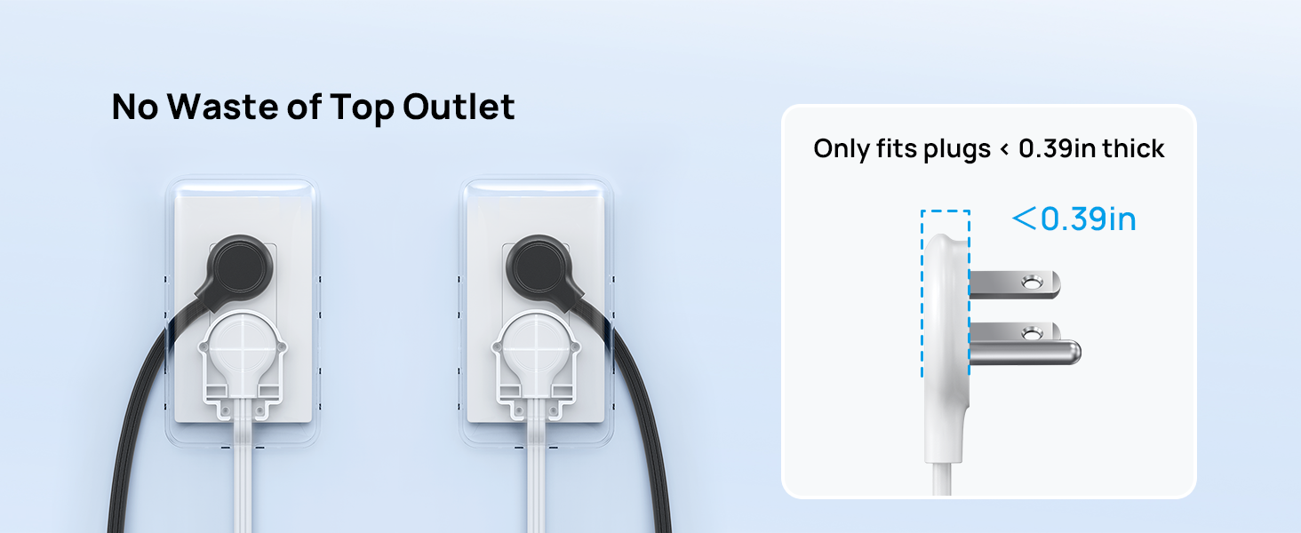 flat face outlet extender