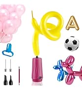 LIBERRWAY Balloon Pump Electric, 2-in-1 Portable Balloon Air Pump for 260/ Foil Balloons and Spor...