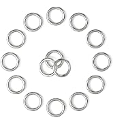 BEYOURD Stainless Steel O Rings 1 Inch, Round Metal Ring Buckles, Solid Welded Metal Loop for Dog...