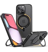 NIMASO for iPhone 16 Pro Case with 360° Spin Magnetic Stand, Compatible with MagSafe, Shockproof ...