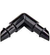 Raindrip 314050B 1/4 in. Barbed Connector, 50-Pack, Black