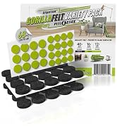 Slipstick Gorilla Felt ¾ Inch Furniture Pads (68 Pcs) Premium Furniture Pads & Chair Leg Floor Pr...