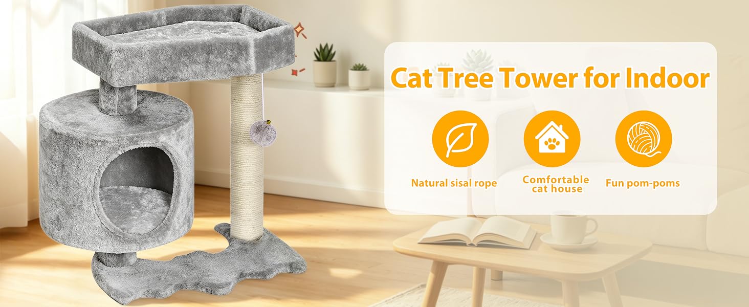 cat tree; cat tower; cat tree tower; cat tower with scratching post; cat trees; cat tree for indoor