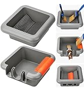 PinStone Paint Brush Cleaner Washer Trays, 2 Individual Paint Trays for Fast Cleaning and Organiz...