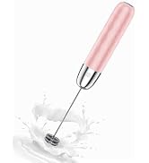 Maestri House Rechargeable Milk Frother, LunaFro Mini with Detachable Wand | 8000RPM Turbo Motor,...