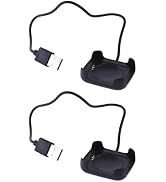 2Pcs Smart Watch Charger Intelligent Watch Magnetic Charger Dock Holder Stand USB Chargeable Char...