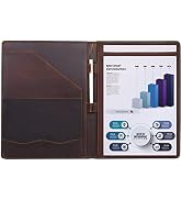 Jack&Chris Leather Portfolio, A4 Document Folder Legal Pad Padfolio, Professional Writing Letter ...