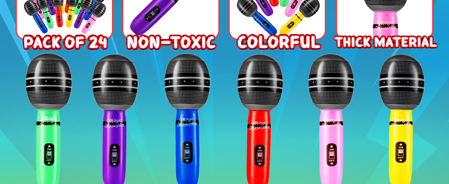inflatable microphone karaoke party decorations fake microphones prop microphoneblow up microphone