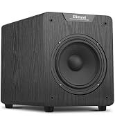 Elimavi 8" Powered Subwoofer Home Audio - 200W Deep Bass for Home Theater - Copper Driver, MDF En...