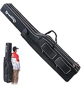 Sougayilang Fishing Rod Case, 3 Layers Organizer Fishing Pole Storage Bag Fishing Rod and Reel Ca...