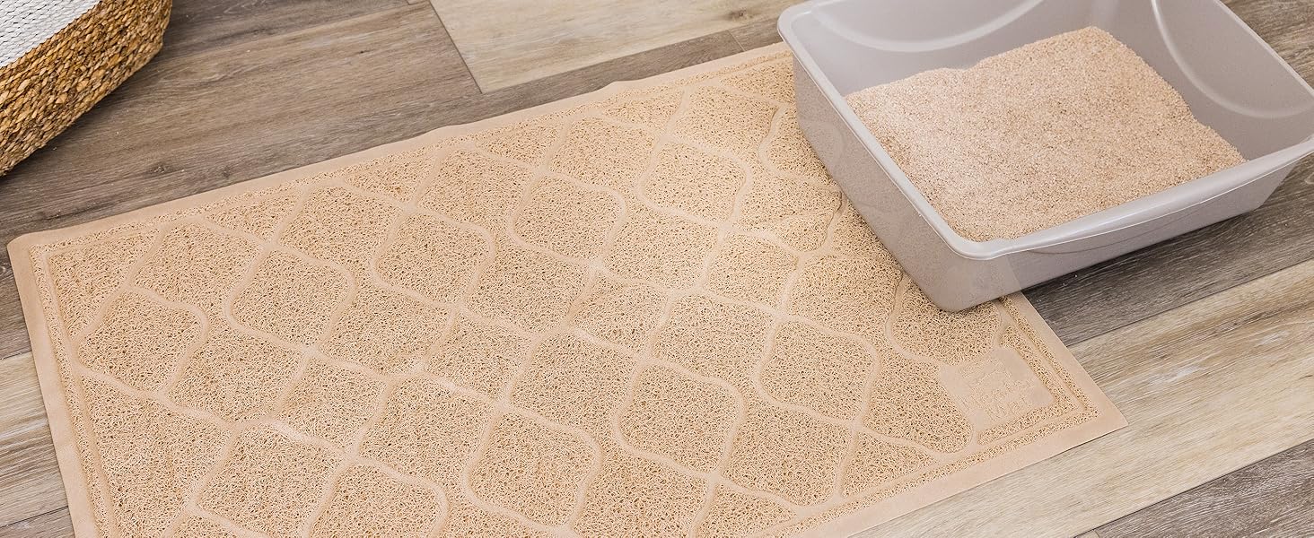 Beige Litter Trapping Mat