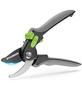 Pruning Shears for Gardening - 8.5" SK5 Garden Shears Cuts 10000+ Times Staying Sharp - Garden Sc...