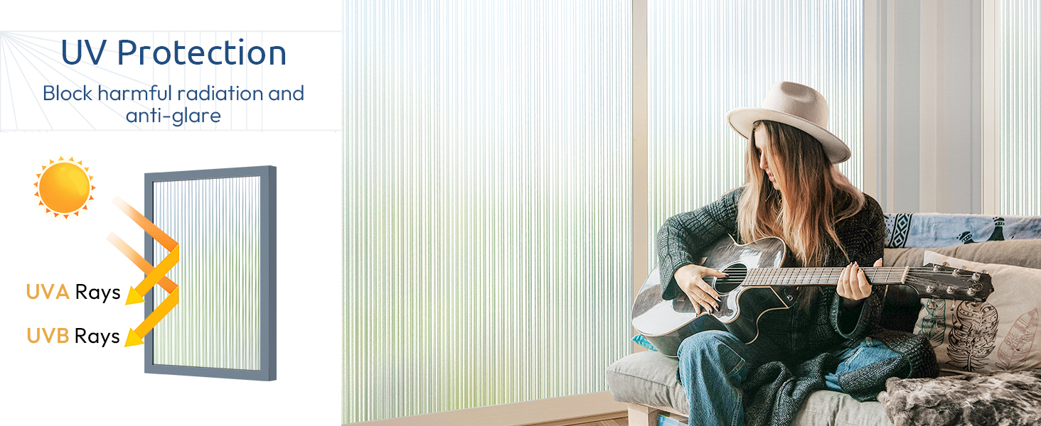 reeded glass window film