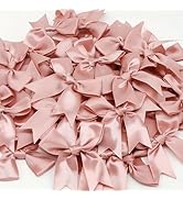 Rose Gift Wrap Bows - 50pcs Elegant Reusable Bows for Gift Wrapping, Party Decorations, Wedding D...